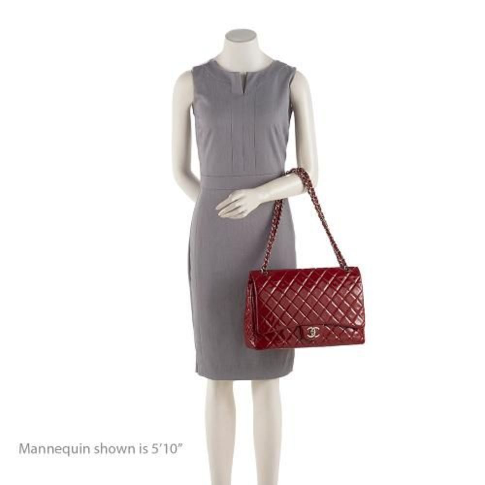 Chanel Patent Leather Classic Maxi Double Flap Bag - Picture 5 of 15